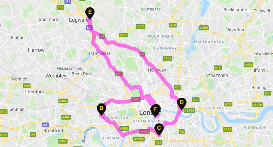 Merlin Events Route